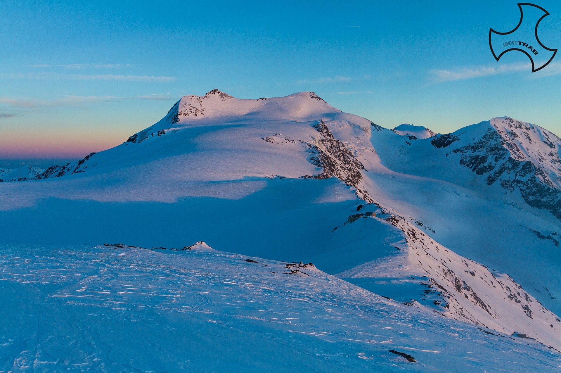 Mount Cevedale in the evening. Mount Cevedale in the evening.