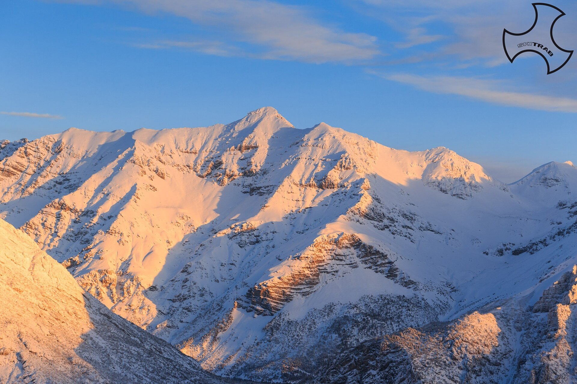Morning shadows on Mount Cornaccia Morning shadows on Mount Cornaccia